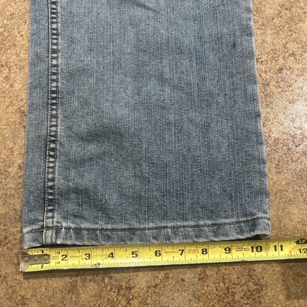 Vintage Y2k Anchor Blue Easy Jeans Baggy Wide Leg 38x30 Blue Skater Grunge - Picture 7 of 7